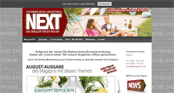 Desktop Screenshot of magazin-next.de